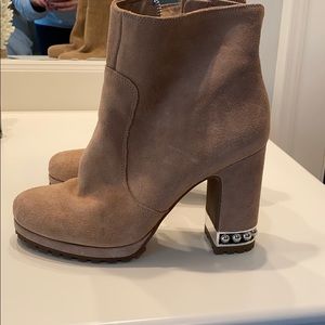 Nude Karl Lagerfeld Ankle Boots